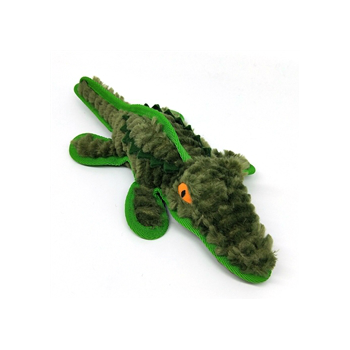 Steel Dog Ruffians Safari Gator with Tennis Ball Dog Toy