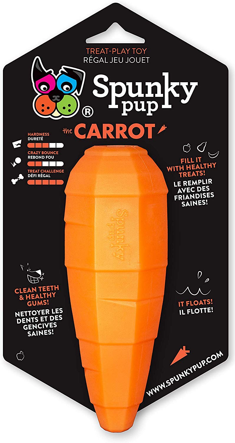 Spunky Pup Carrot Dog Toy