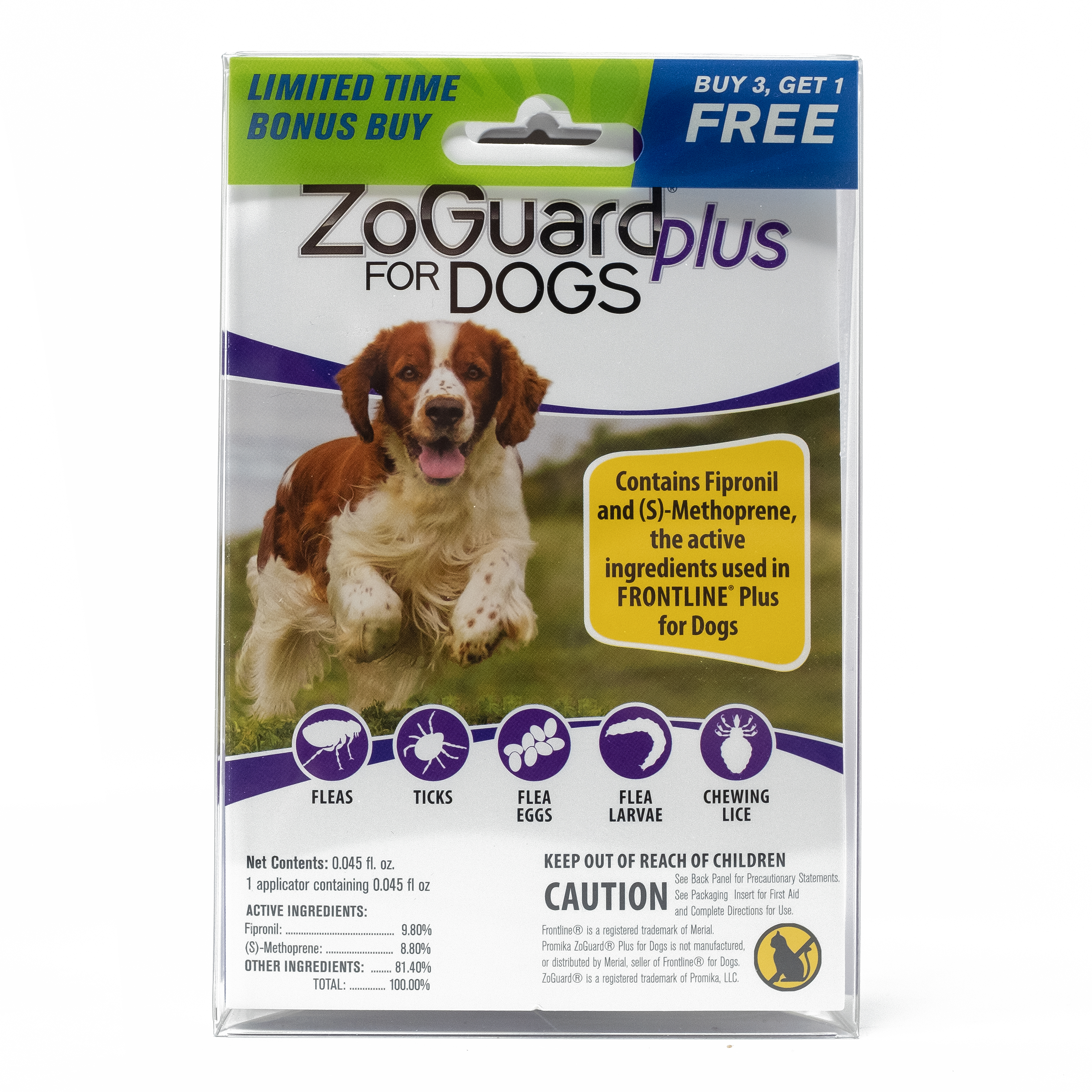 Promika ZoGuard Plus Bonus Pack for Dogs, 23-44-lb, 3-dose
