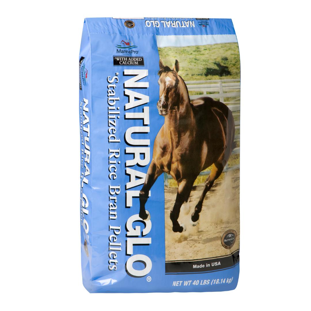 Manna Pro Natural Glo Stabilized Rice Bran Pellets Horse Feed