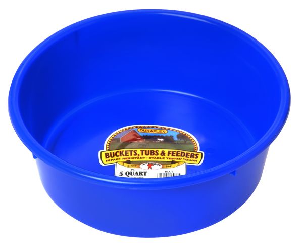 Miller Little Giant DuraFlex Plastic Livestock Utility Pan, Blue
