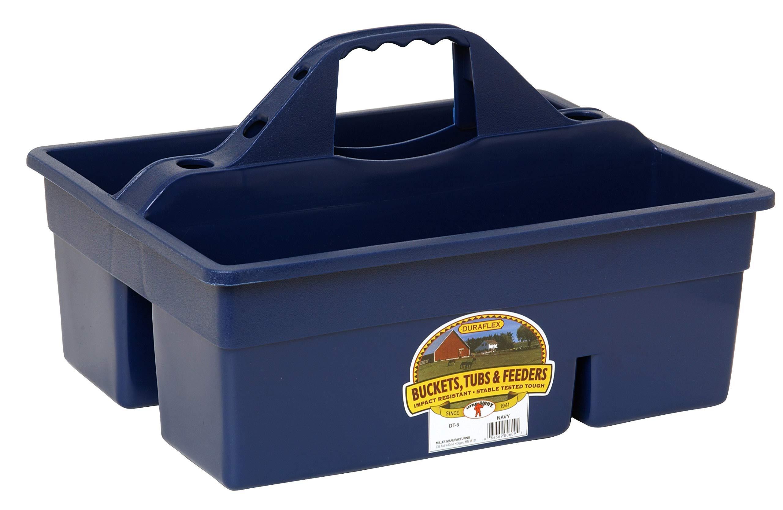 Miller Little Giant Duratote Plastic Livestock Tote Box, Navy Blue, 18-in