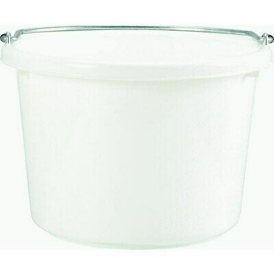 Miller Little Giant Plastic Livestock Bucket, White, 8-qt