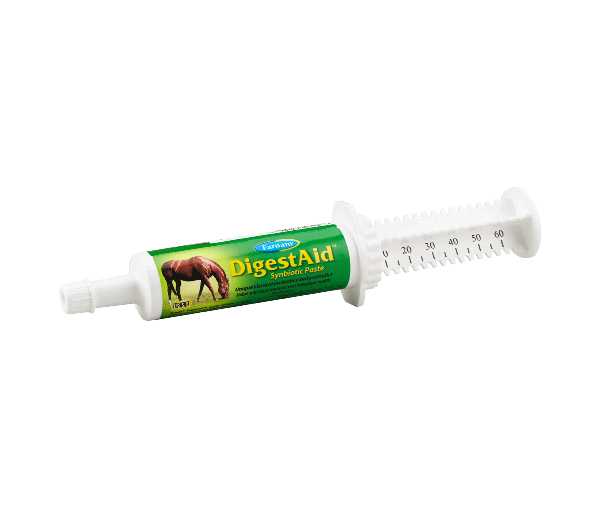 Farnam DigestAid Synbiotic Paste Horse Supplement, 60-ml syringe