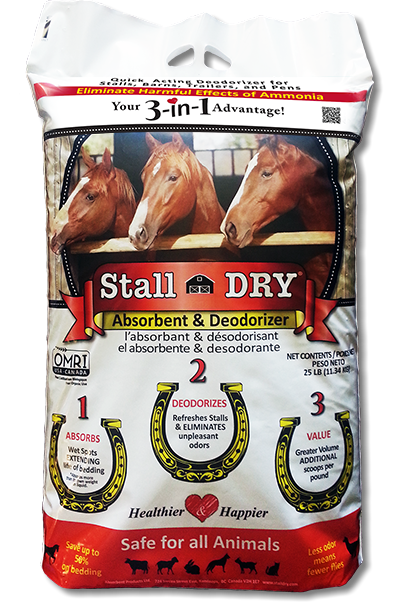 Absorbent Stall Dry 3-in-1 Horse Absorbent & Deodorizer, 40-lb