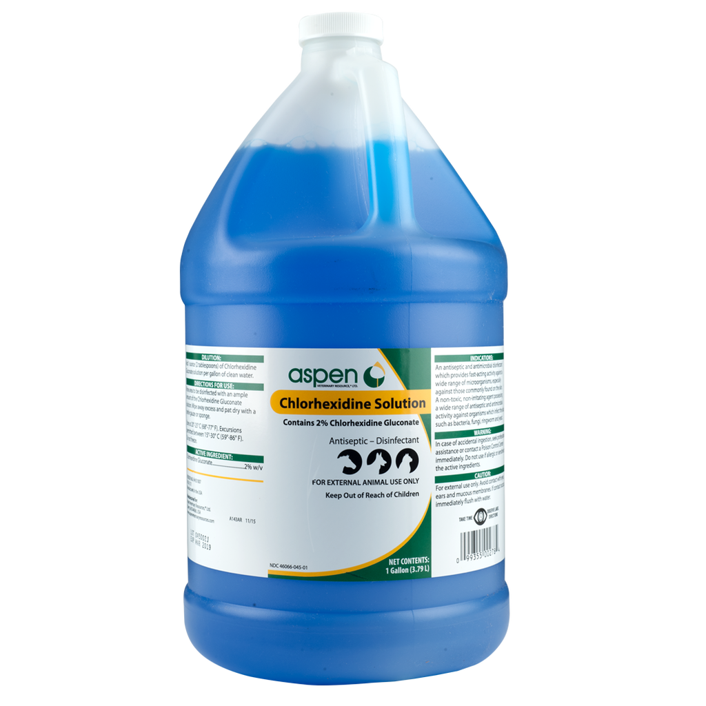 Aspen Vet Resources Chlorhexidine Solution for Livestock, 1-gallon