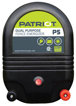 Patriot P5 Dual Purpose Electric Fence Energizer