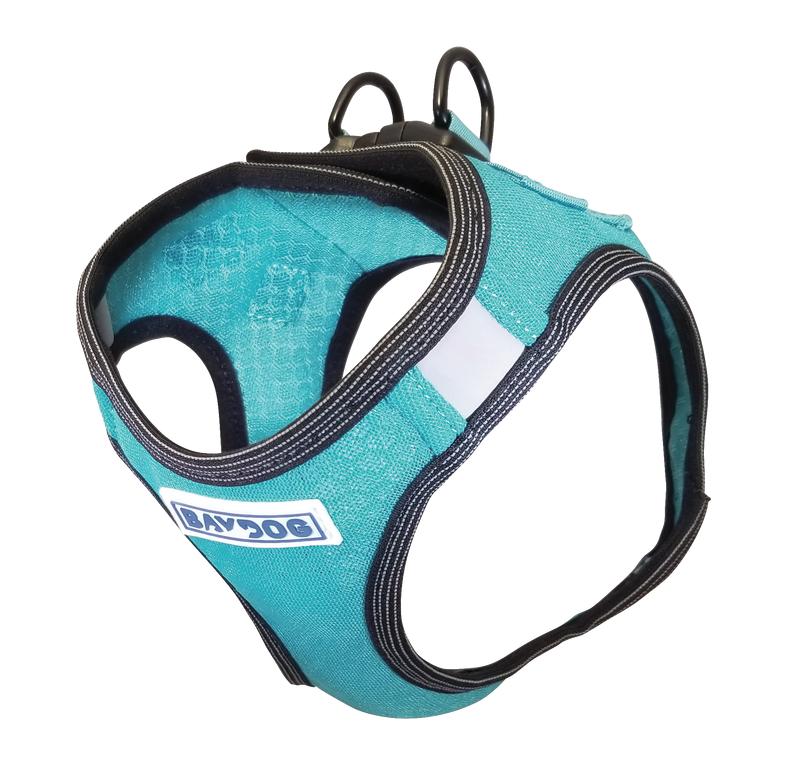 BayDog Liberty Bay Dog Harness, Teal, X-Small