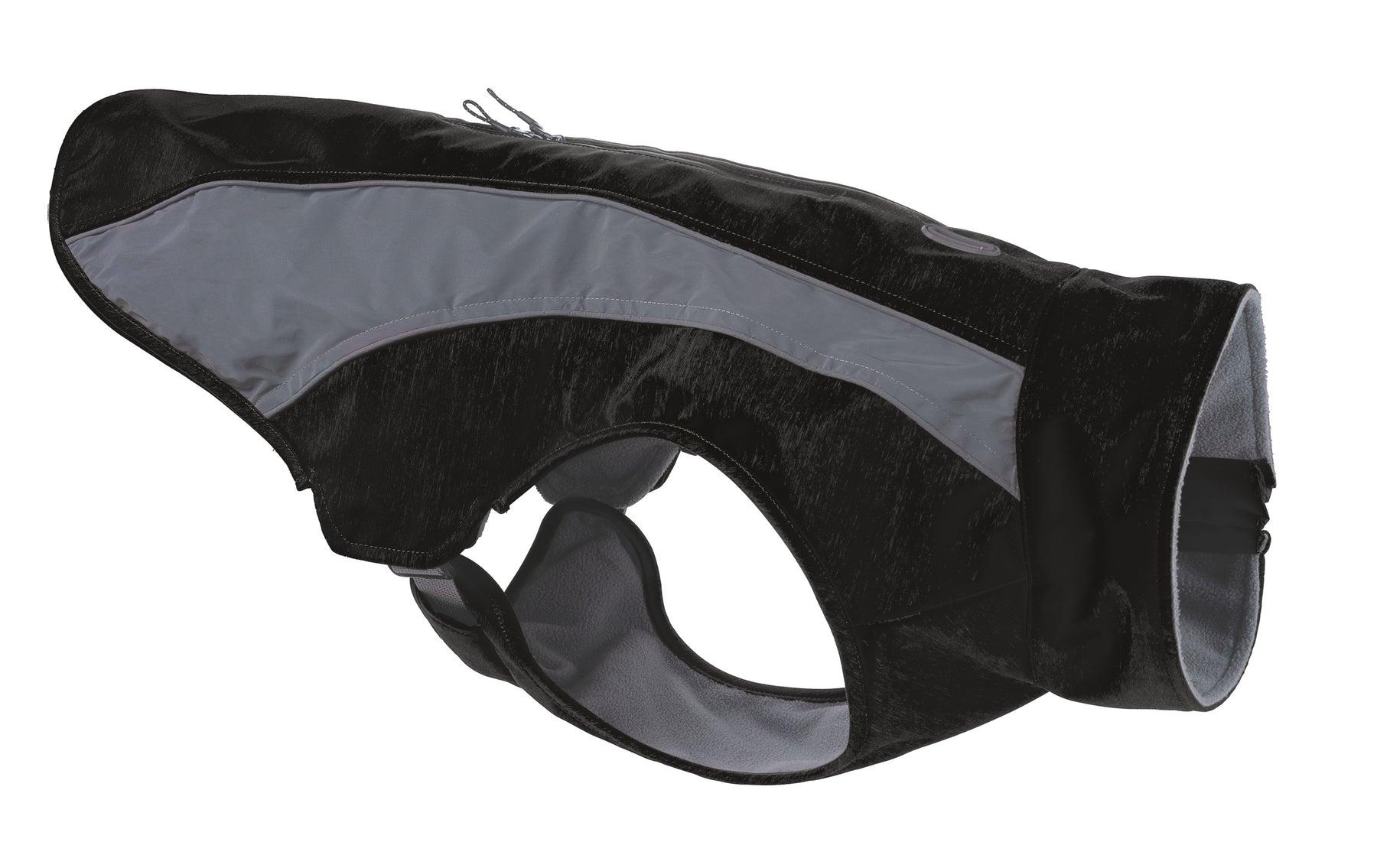 BayDog Saginaw Bay Fleece 2.0 Dog Coat, Covert Black, X-Small