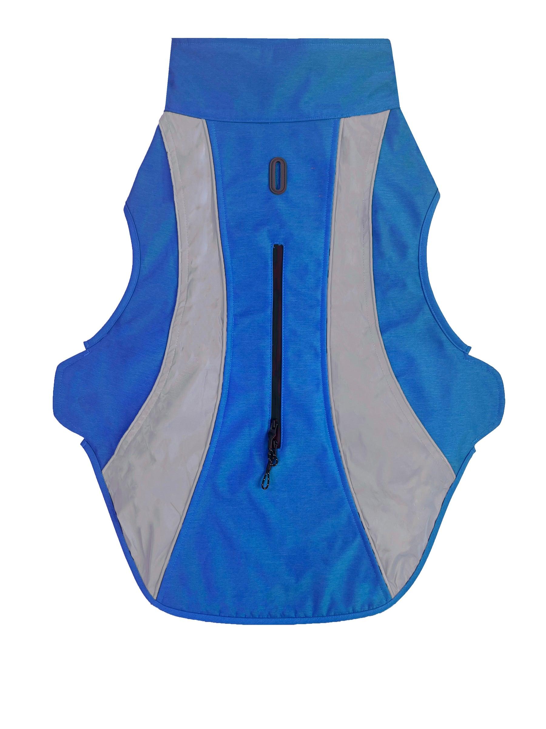 BayDog Saginaw Bay Fleece 2.0 Dog Coat, Ocean Blue, X-Small