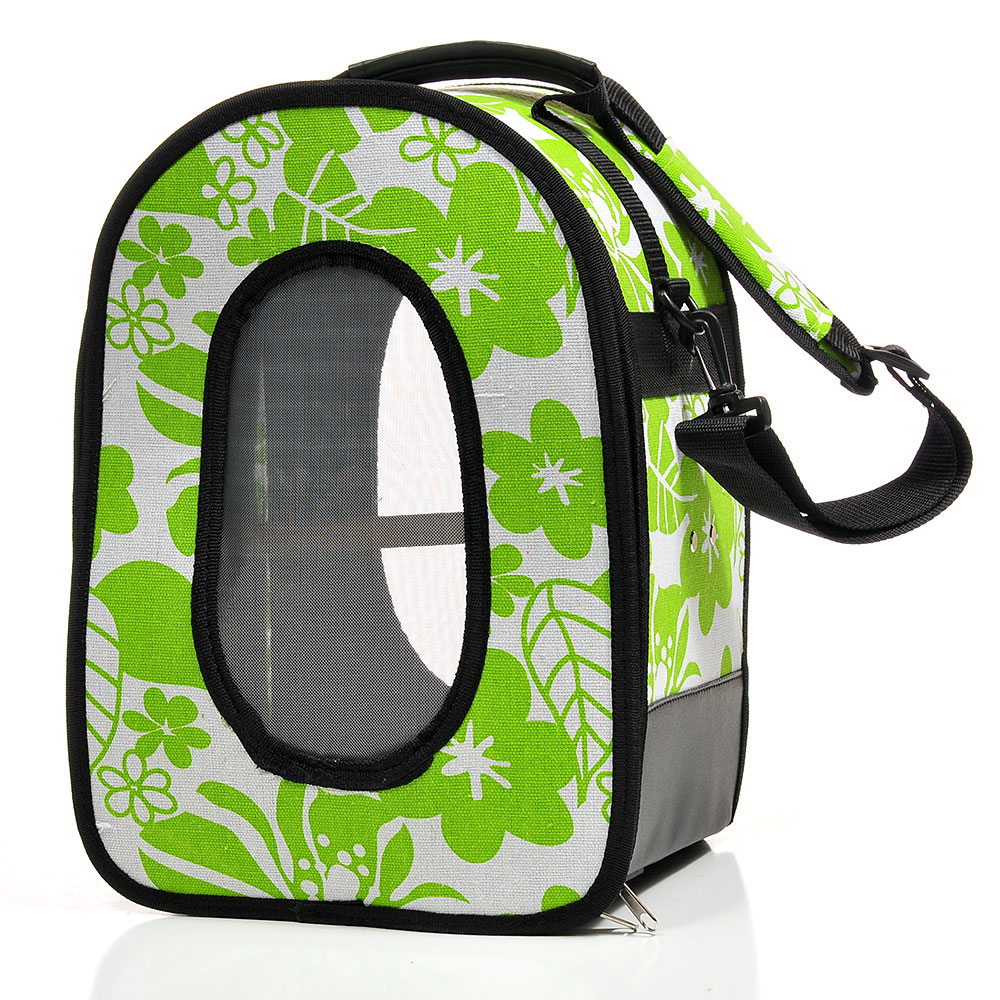 A&E Cage Company The Voyager Soft Sided Pet Travel Carrier, Green