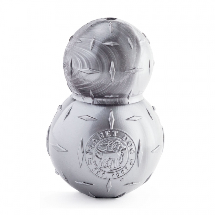 Planet Dog Orbee-Tuff Diamond Plate Double-Tuff Dog Toy, Grey