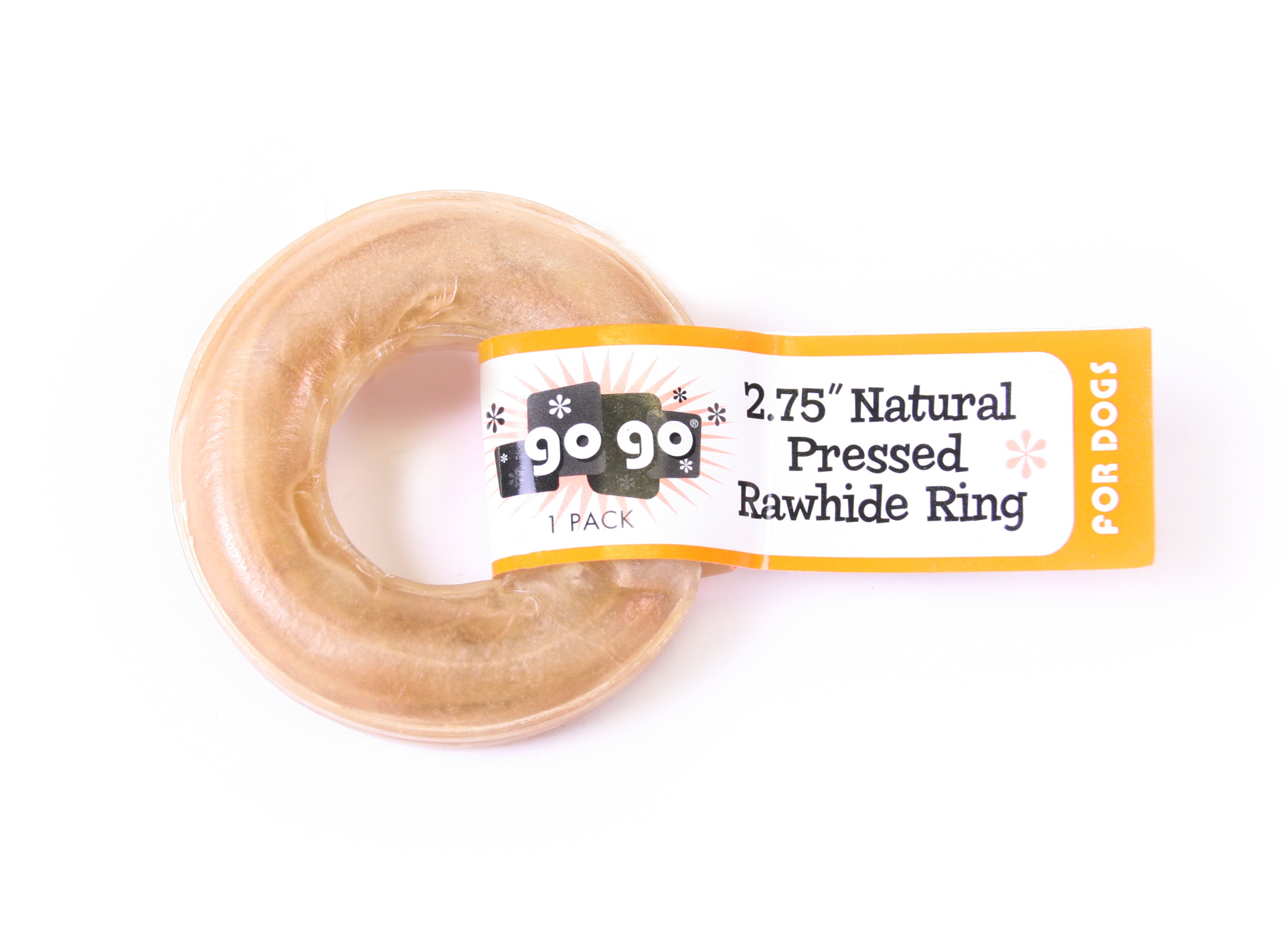 GoGo Pressed Rawhide Ring Dog Treats