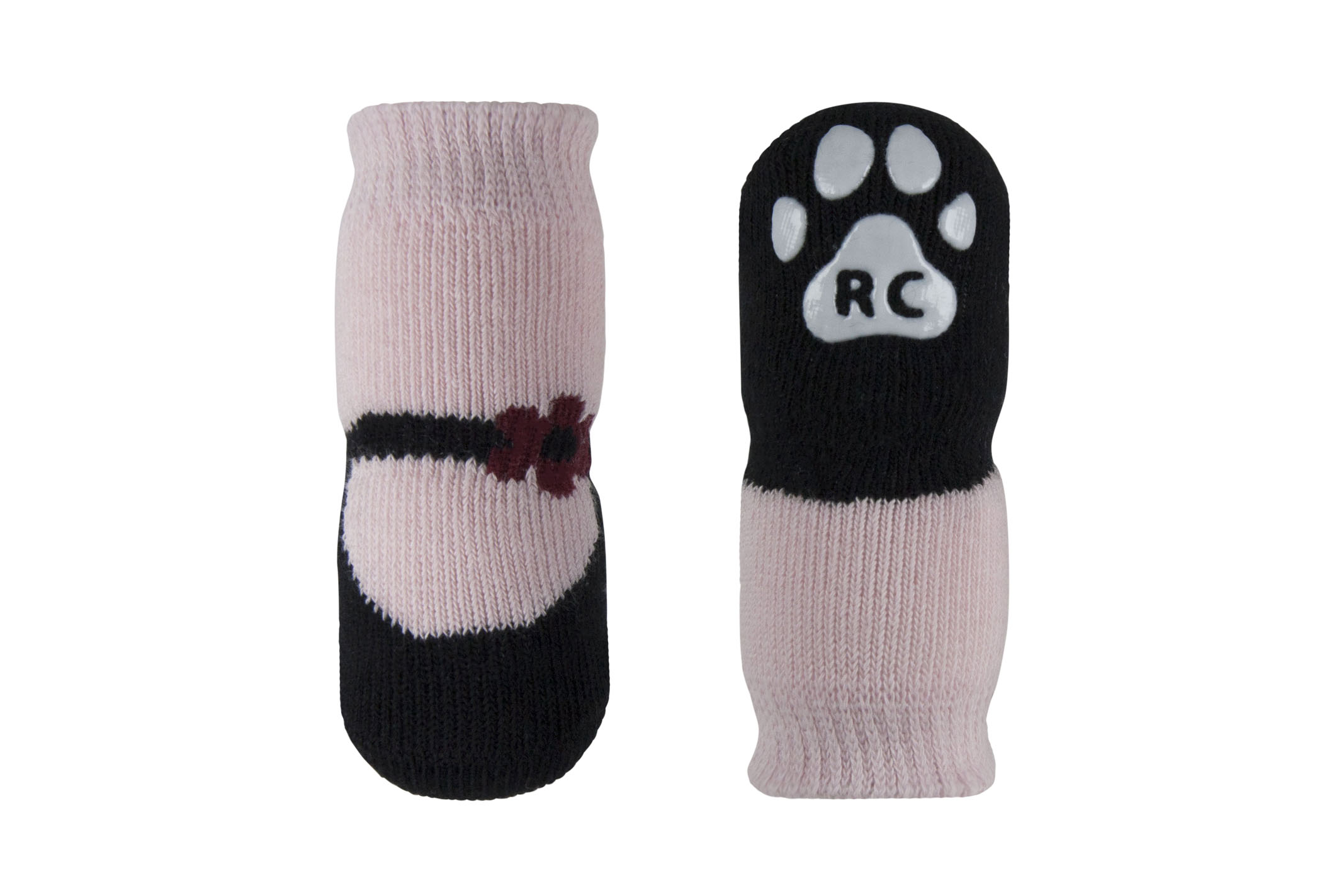 RC Pets Pawks Dog Socks, Pink Mary Janes, Small