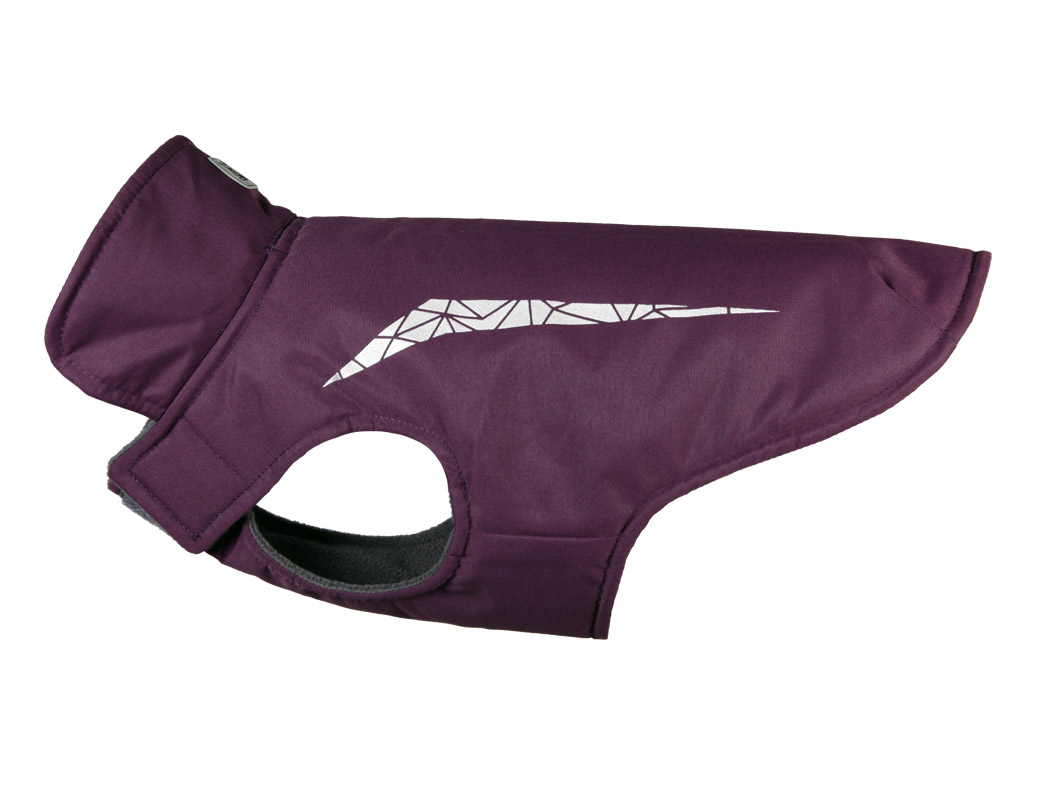 RC Pets Cascade Dog Coat, Plum Purple, 22