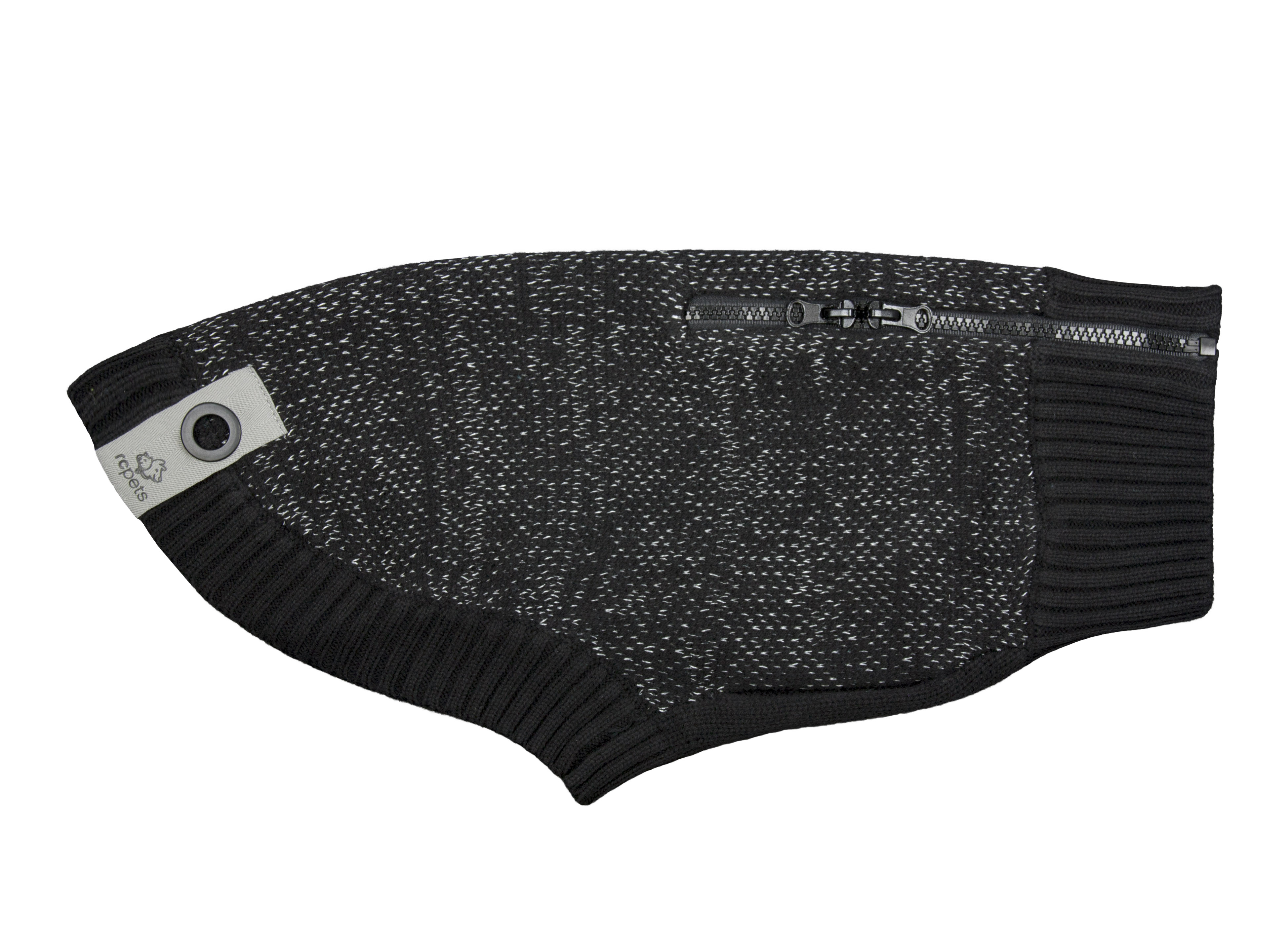 RC Pets Polaris Dog Sweater, Black, X-Small