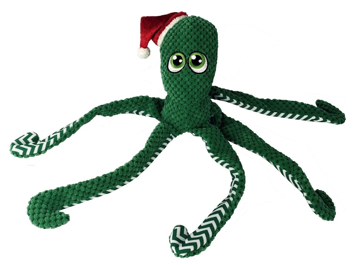Petlou Christmas Super Octopus Dog Toy