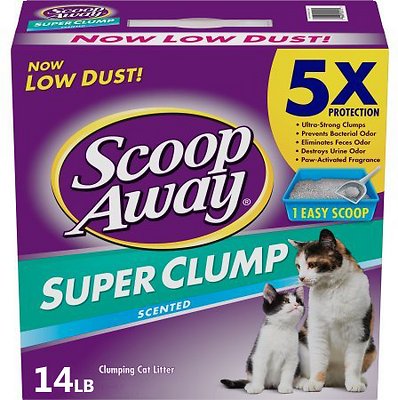 Scoop Away Super Clump Scented Cat Litter, 14-lb box