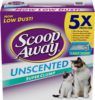 Scoop Away Super Clump Unscented Cat Litter, 14-lb box