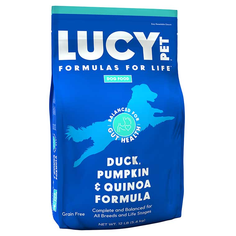 Lucy Pet Duck, Pumpkin & Quinoa Dry Dog Food, 12-lb