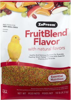ZuPreem FruitBlend with Natural Fruit Flavors Extra Small Bird Food, 10-lb