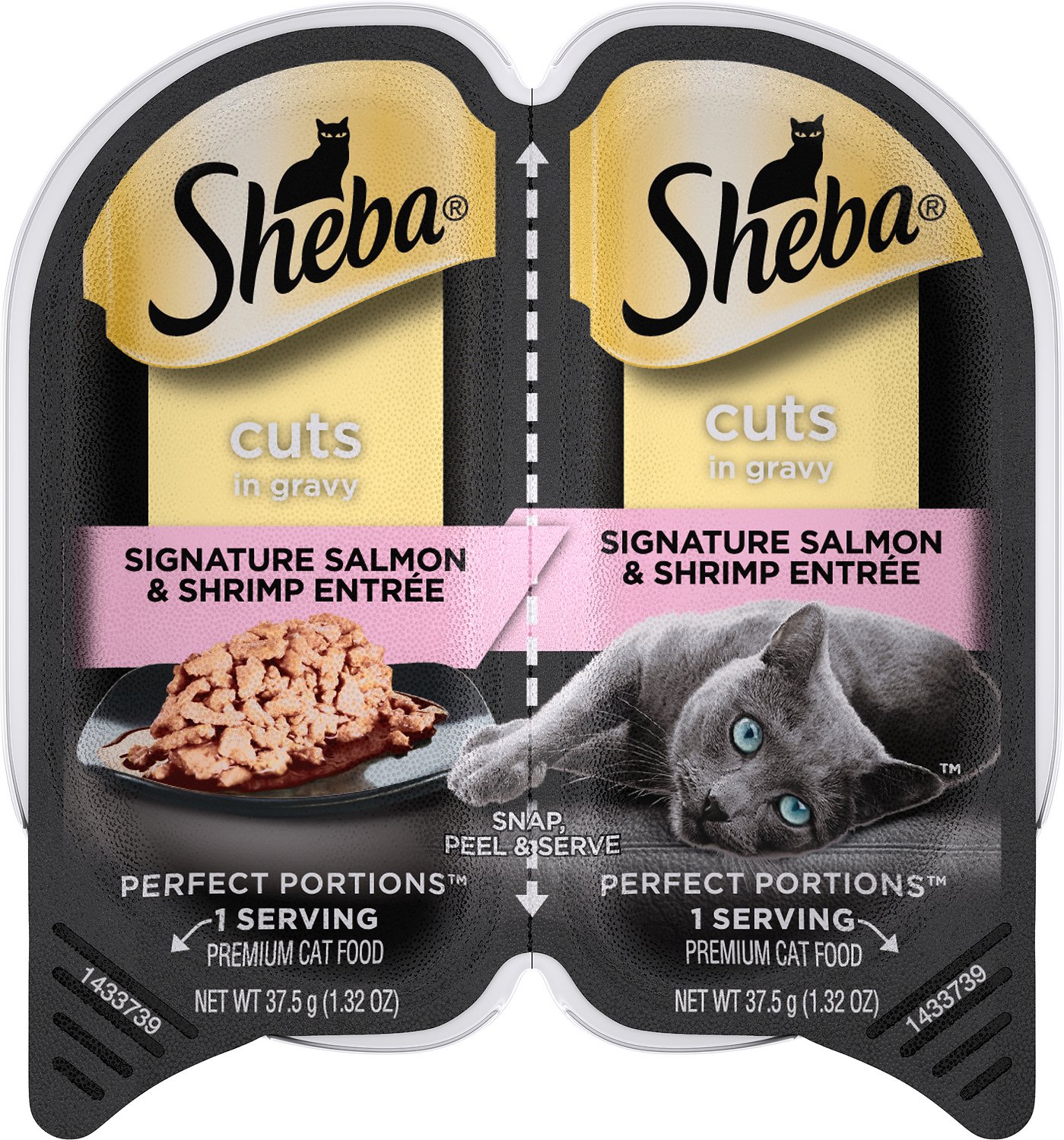 Sheba Perfect Portions Multipack Salmon and Shrimp Entree Cat Food Trays