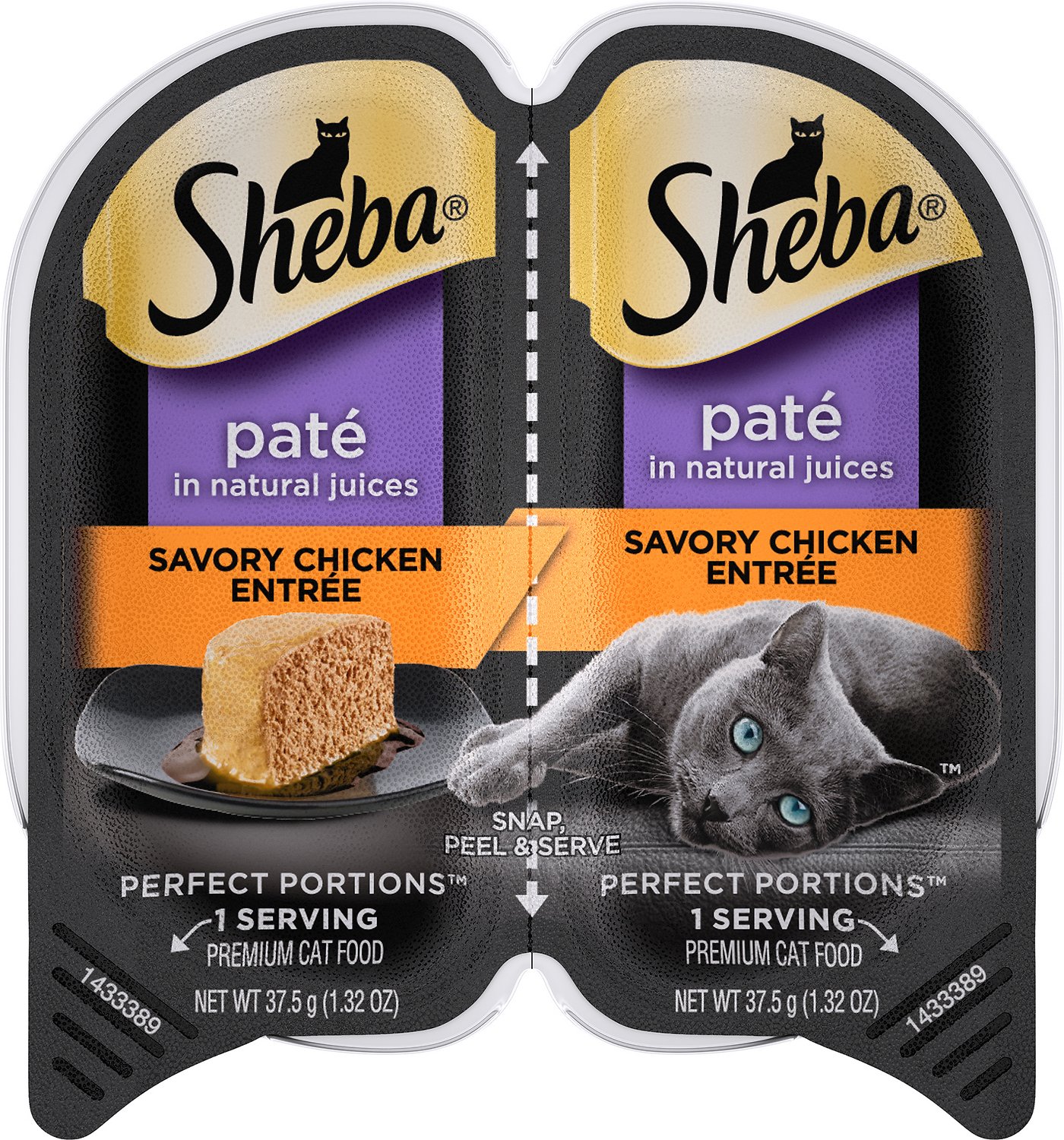 Sheba Perfect Portions Grain-Free Savory Chicken Entree Cat Food Trays
