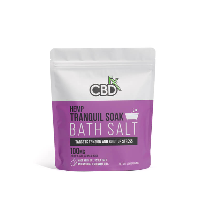 CBDfx Alternative Supplement Tranquil Soak Bath Salt, 100mg