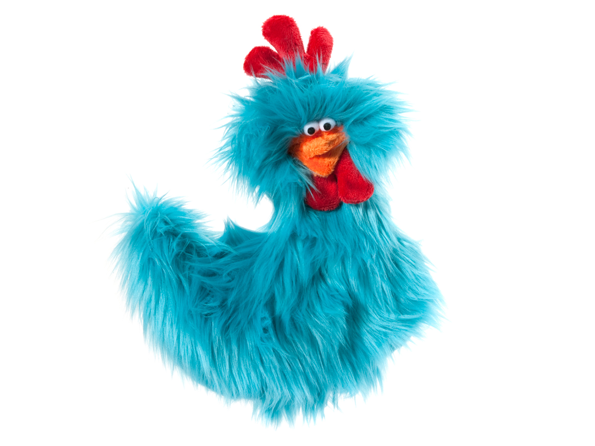 West Paw Rowdy Rooster Dog Toy, Turquoise