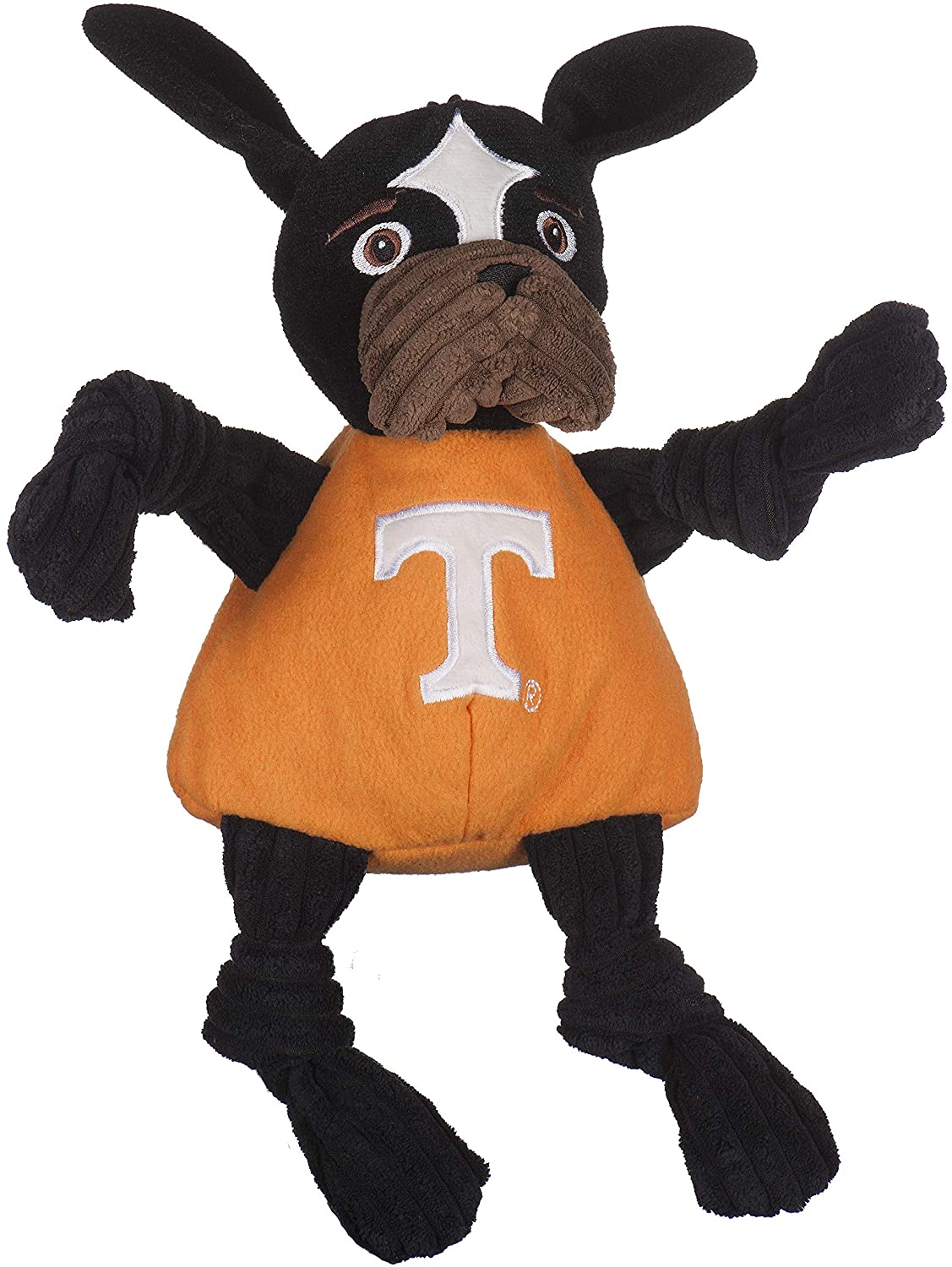 HuggleHounds Knottie Collegiate Tennessee Smokey Dog Toy, Large