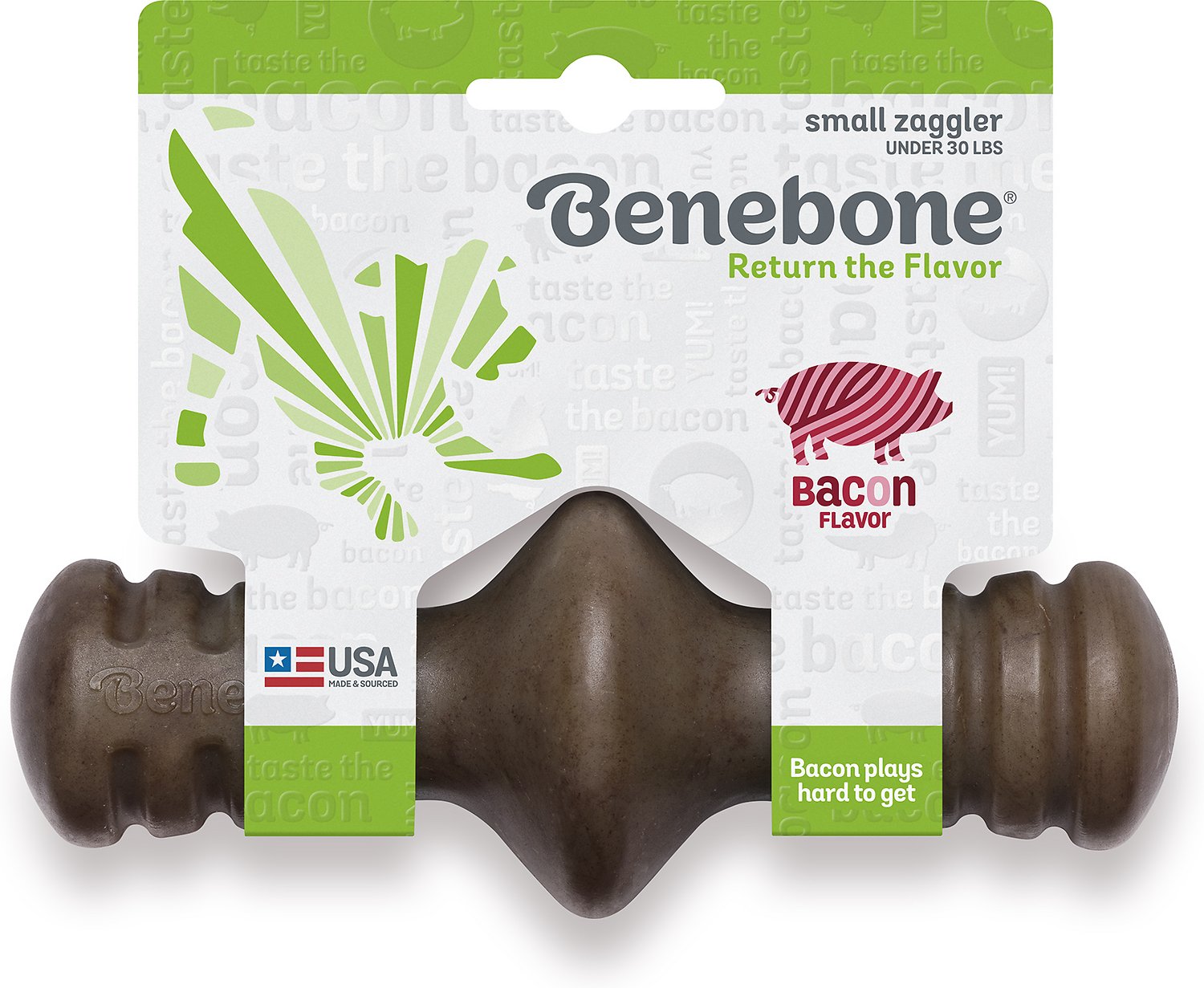 Benebone Zaggler Bacon Flavored Dog Toy