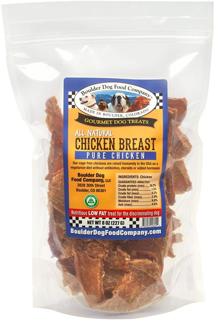 Boulder Dog Food Company Chicken Breast Strips Dog Treats, 8-oz