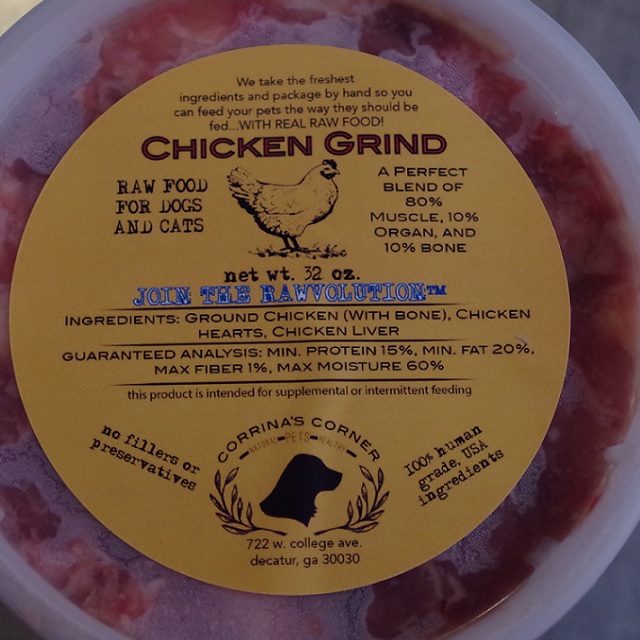 Corrina's Corner Chicken Grind Raw Dog & Cat Food