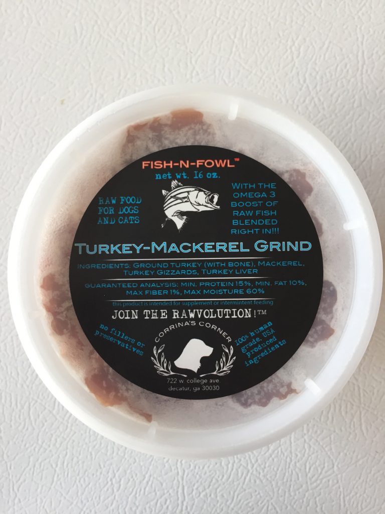 Corrina's Corner Turkey & Mackerel Grind Raw Dog & Cat Food