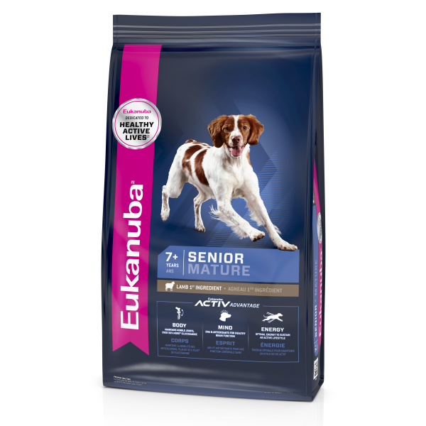 Eukanuba Senior Medium Breed Lamb & Rice Dry Dog Food, 30-lb