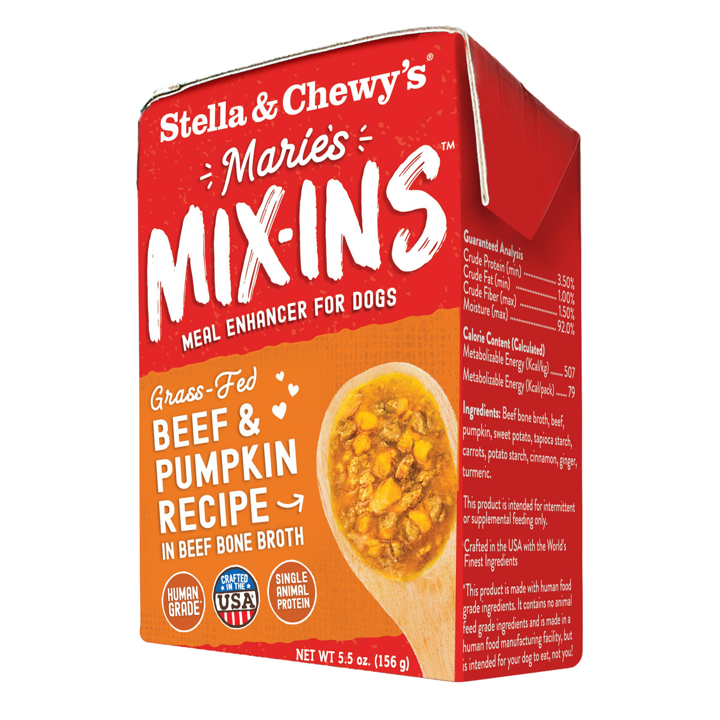 Stella & Chewy's Marie's Mix-Ins Beef & Pumpkin Recipe Meal Enhancer for Dogs