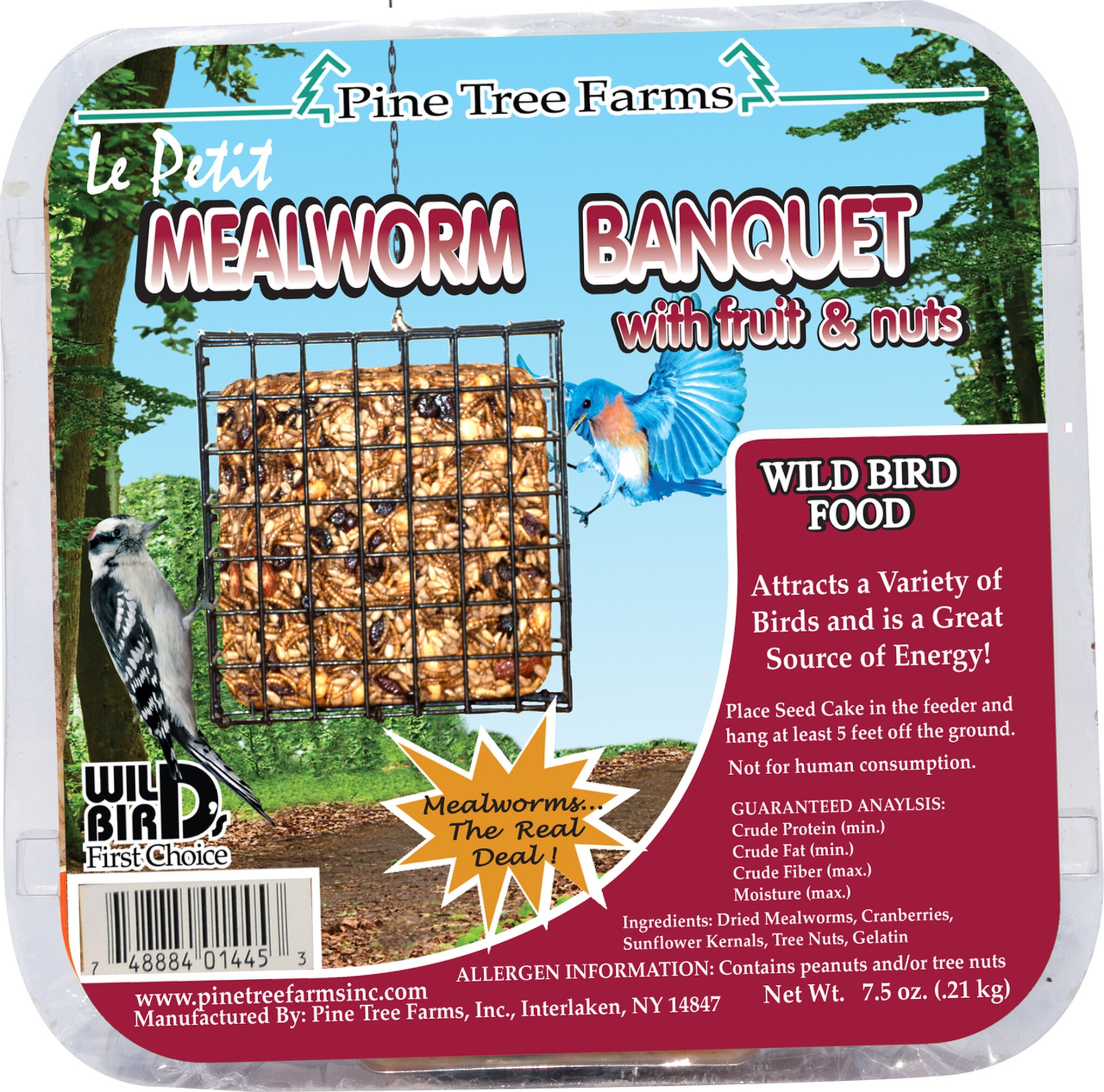 Pine Tree Farms Le Petit Mealworm Banquet Wild Bird Food, 7.5-oz
