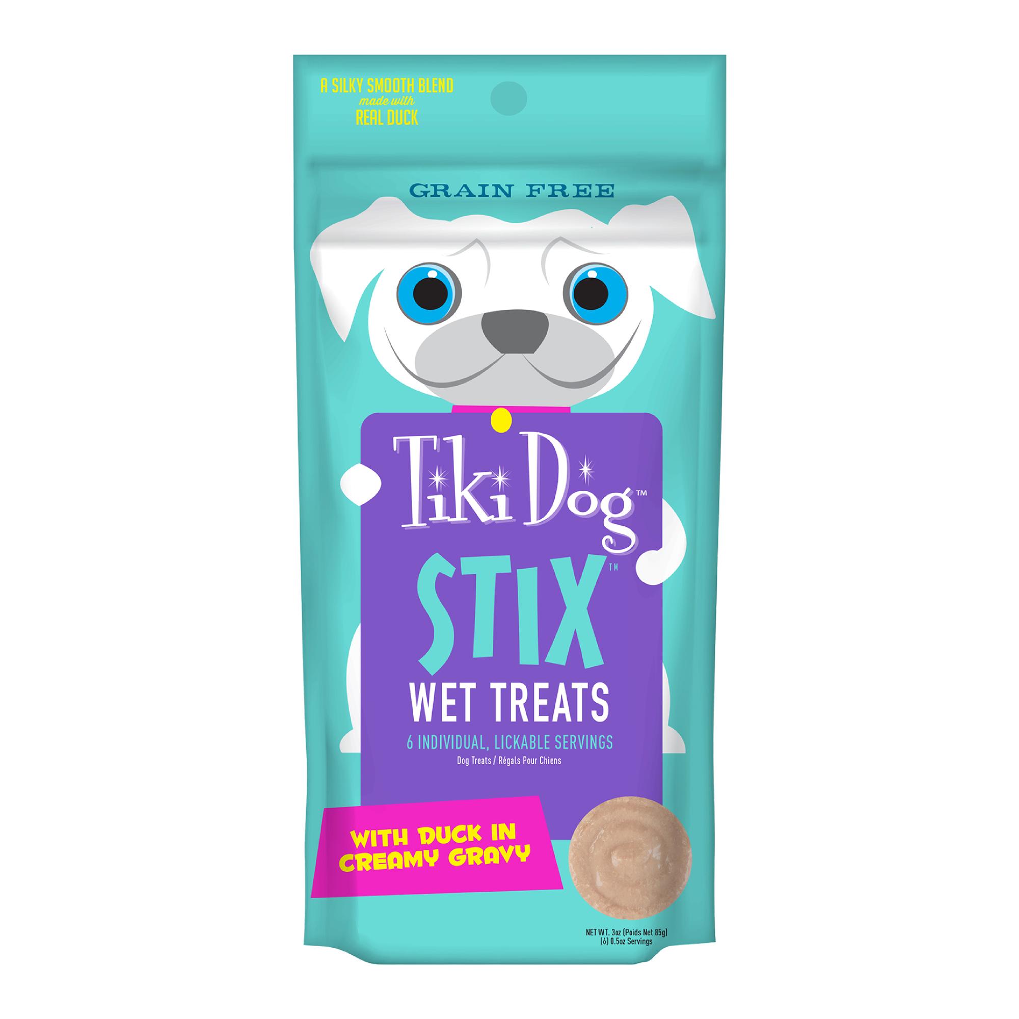 Tiki Dog Stix Duck in Creamy Gravy Wet Dog Treats