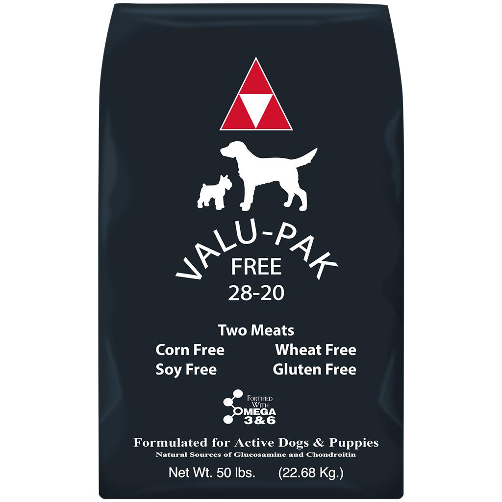Specialty Feeds Valu-Pak Free 28-20 Dry Dog Food, Black, 50-lb