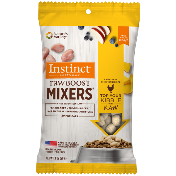 Instinct Raw Boost Freeze-Dried Mixers Chicken Trials Cat Food Topper, 1-oz (**)