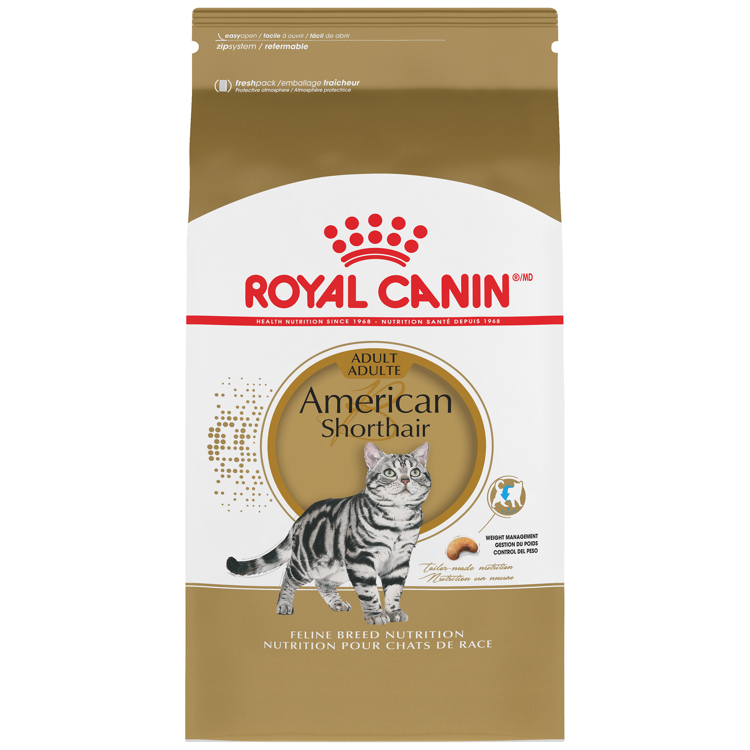 Royal Canin Feline Breed Nutrition American Shorthair Adult Dry Cat Food, 5.5-lb