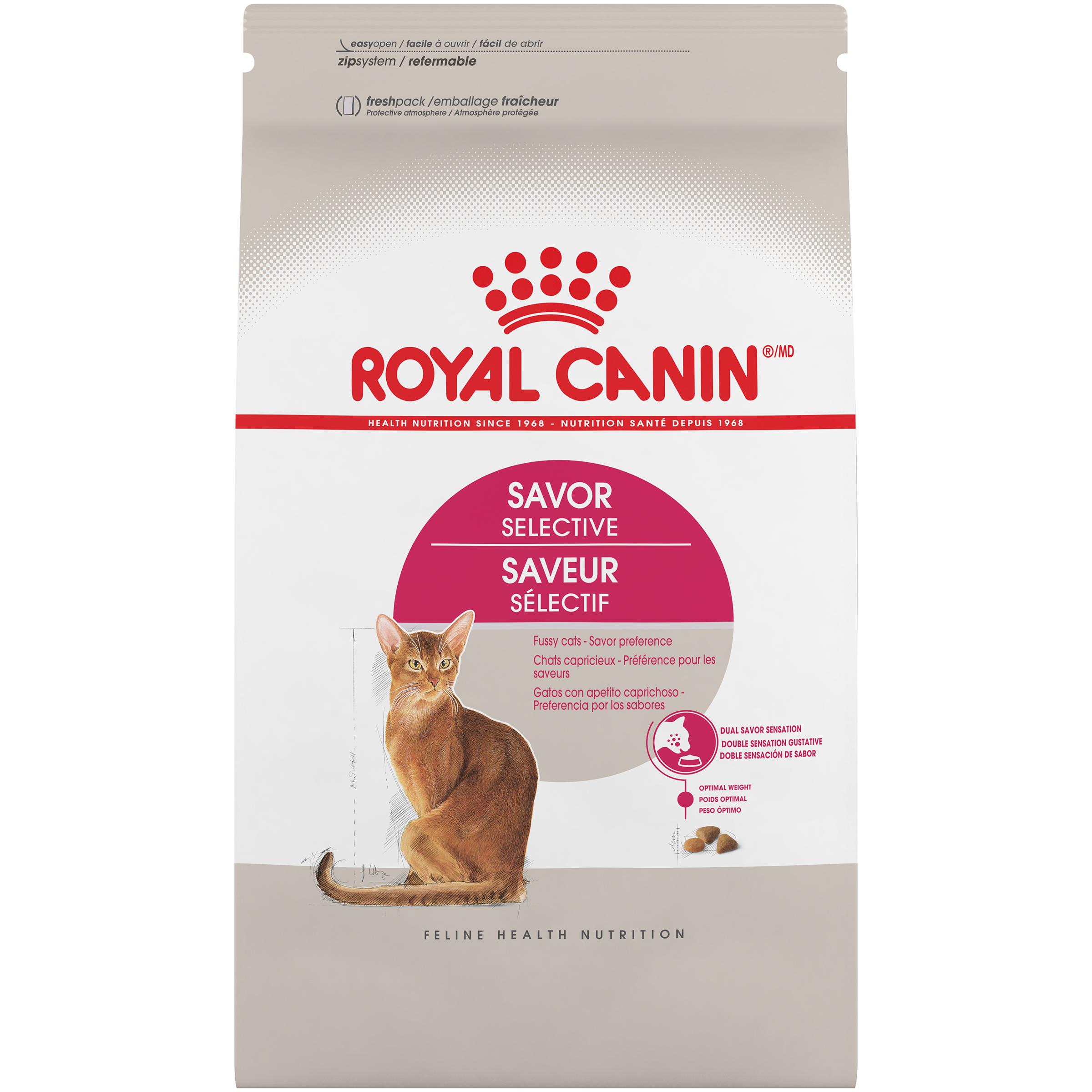Royal Canin Feline Health Nutrition Savor Selective Dry Cat Food, 2.5-lb