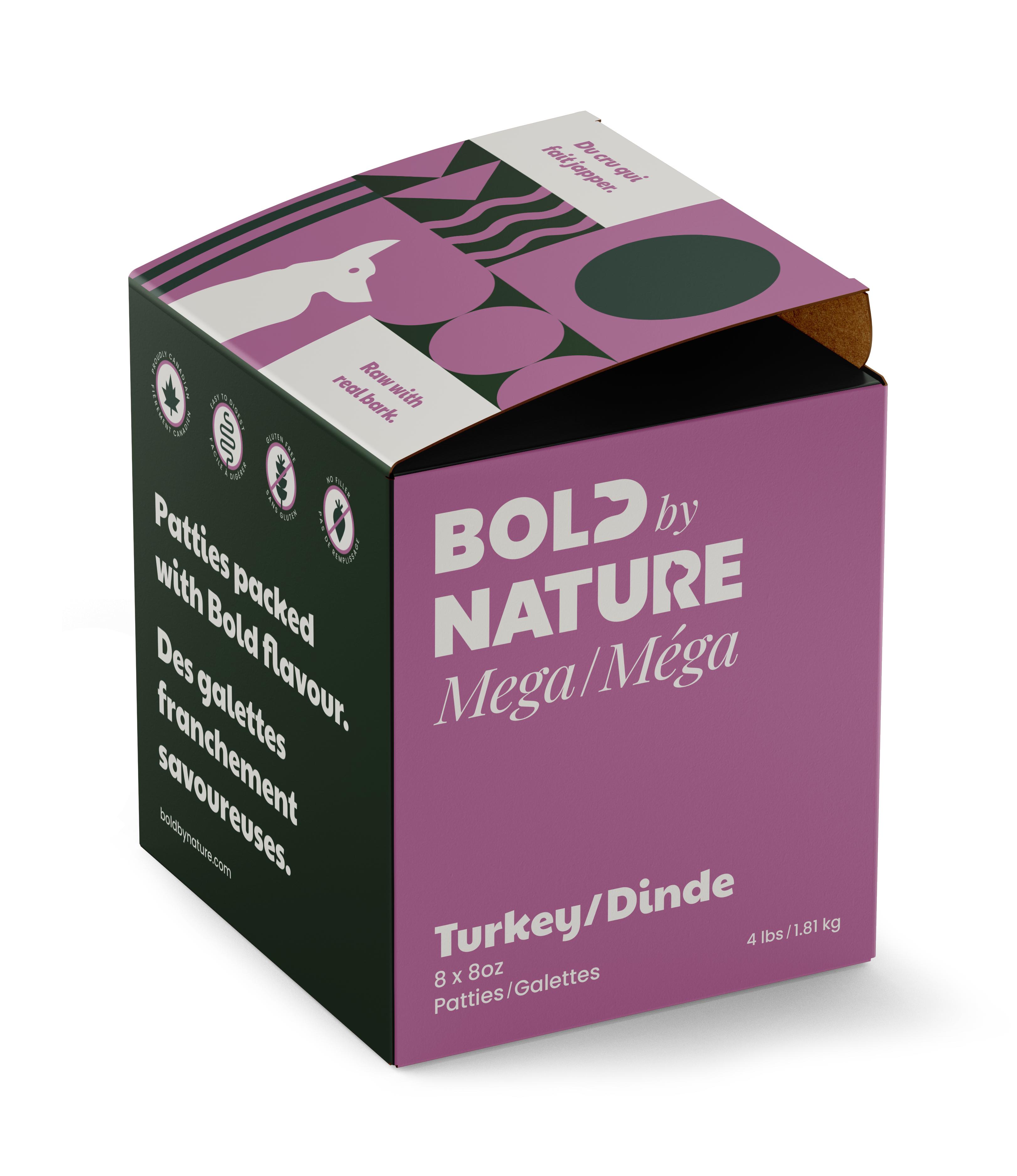 Bold by Nature Dog Mega Turkey Patties Dog Food