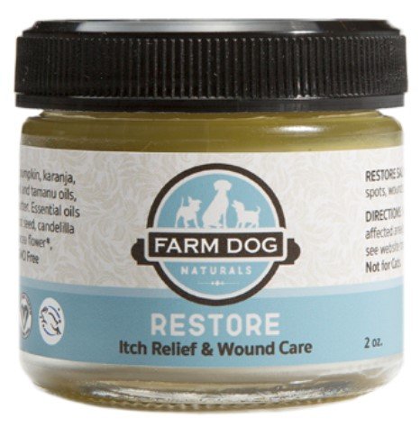 Farm Dog Naturals Restore Wound Care and Itch Relief Salve Topical Remedy for Dogs