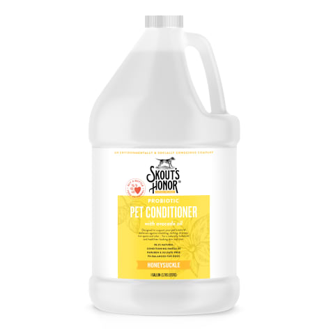 Skout's Honor Probiotic Pet Conditioner, Honeysuckle, 1-gal bottle