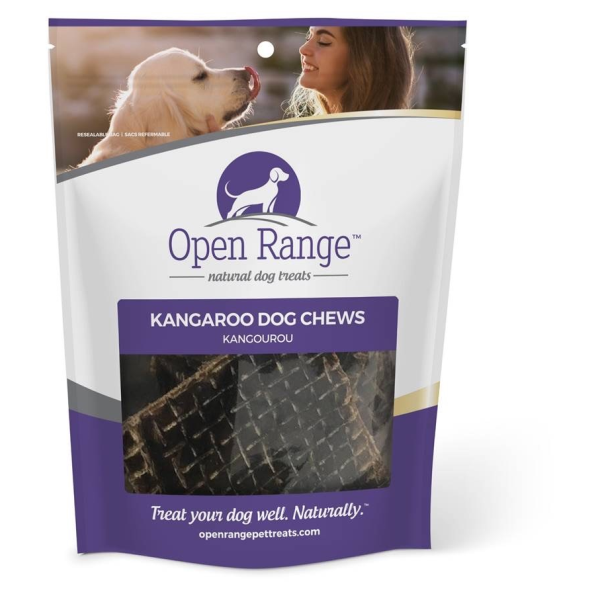 Home Range/Open Range Kangaroo Dog Chews Tenderloin Cubes Dog Treats, 125-gm (Size: 125-gm)