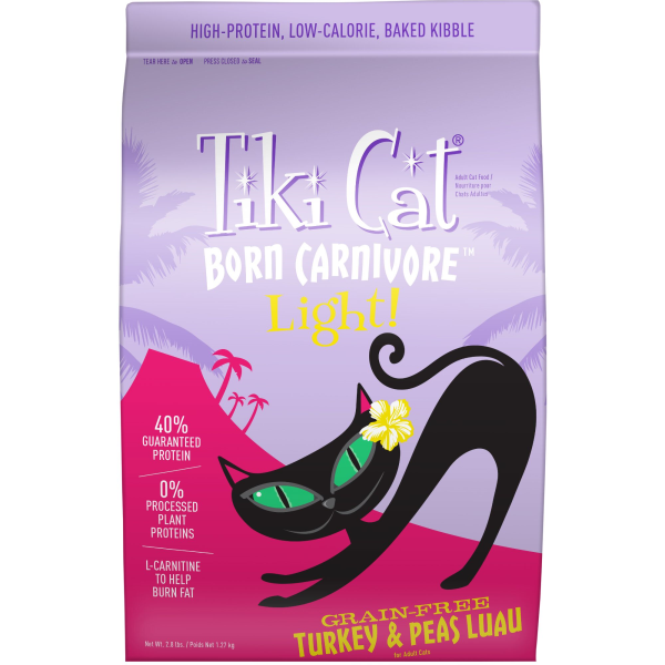 Tiki Cat Born Carnivore Grain Free Turkey & Peas Luau Dry Cat Food