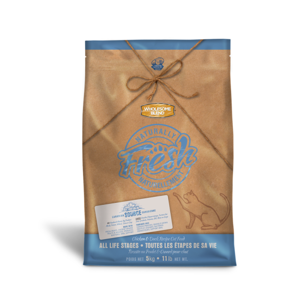 Wholesome Blend Naturally Fresh Nourriture sèche pour chat au poulet et canard, 5-kg