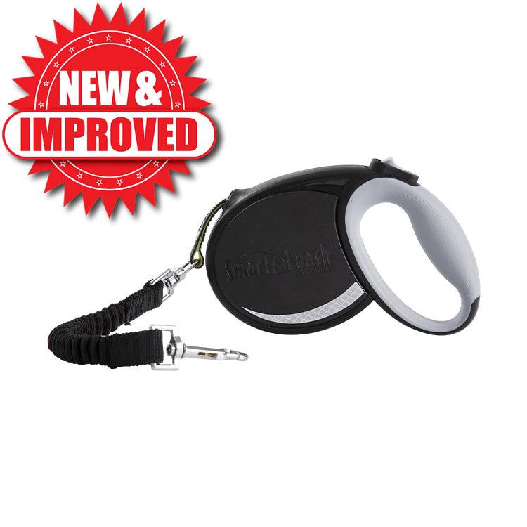 SmartLeash Auto-Lock Retractable Dog Leash, Black, Large