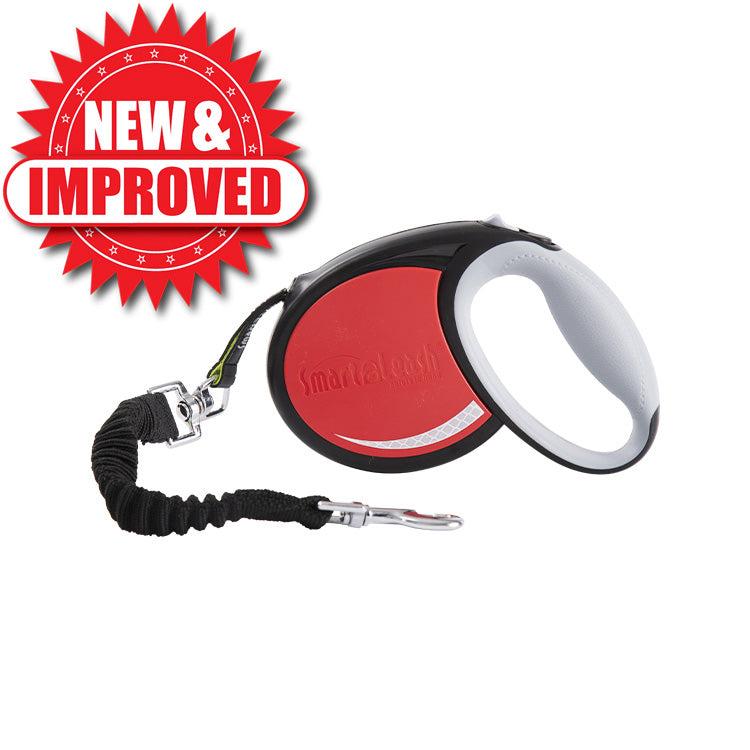 SmartLeash Auto-Lock Retractable Dog Leash, Red